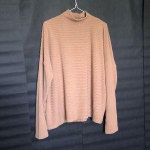 Forever 21 tan mock neck shirt